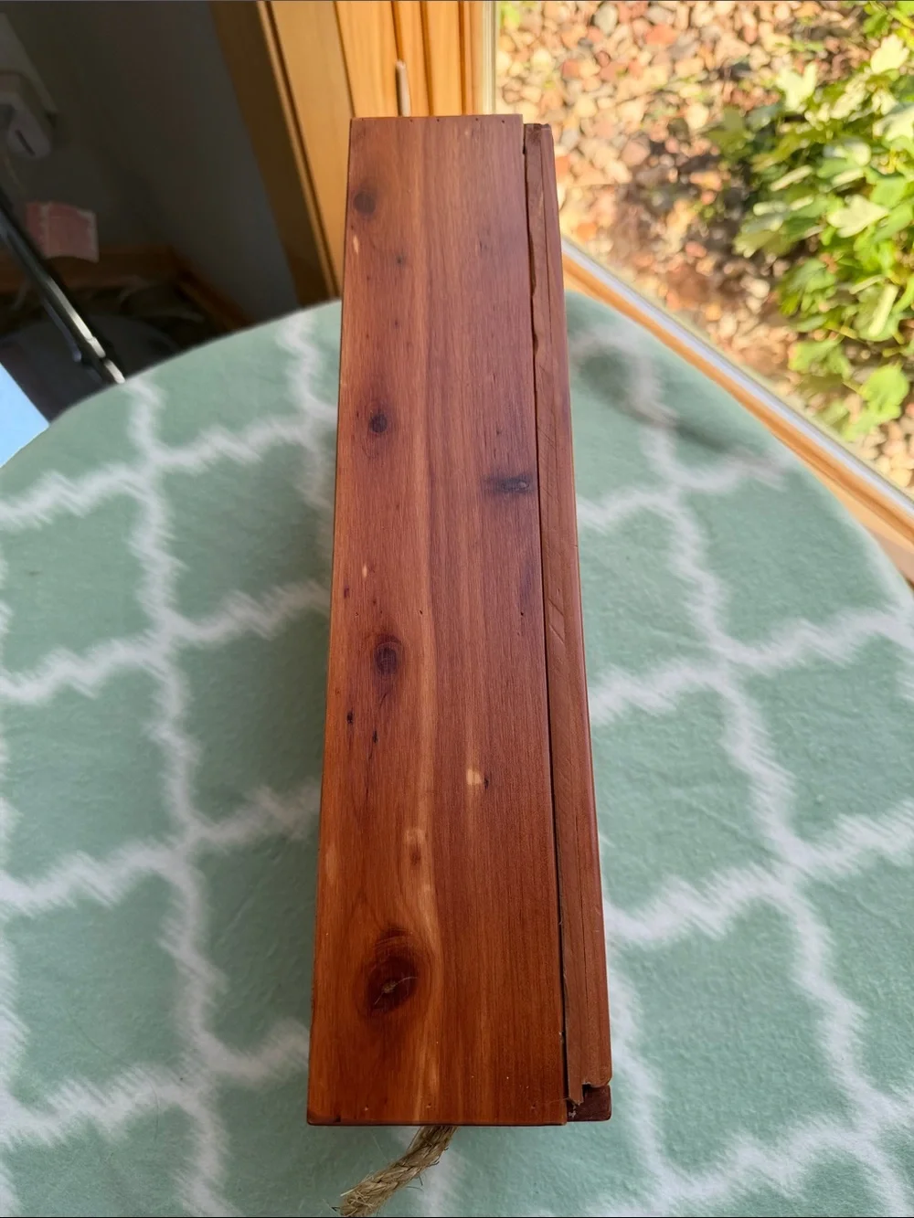 Wooden S'more Tackle Box - Rustic Cedar Finish - Handcrafted
